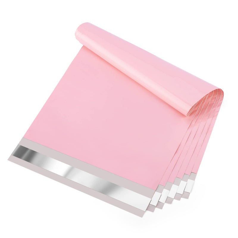 Metronic Poly Mailers 9x12 200 Pack, Strong Adhesive Shipping Bags for Clothing, Waterproof and Tear-Proof Shipping Envelopes, Small Mailers Poly Bags Packaging Bags in Light Pink - Image 1